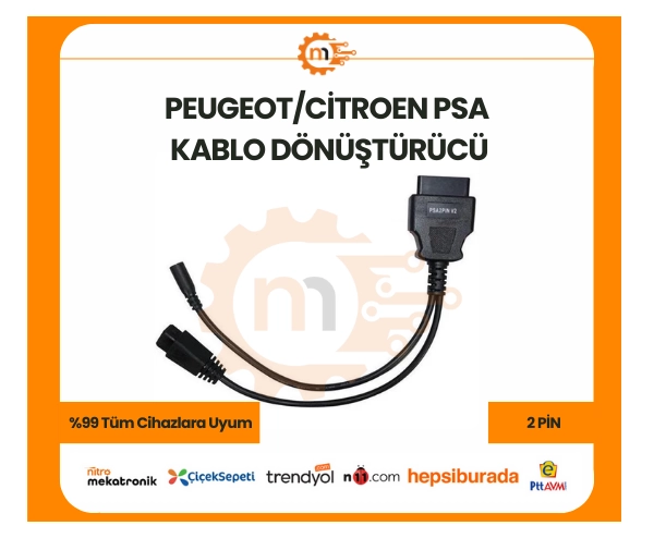 Picture of Peugeot Citreon PSA 2 Pin Cable Converter